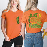 A Girl Who Loves Pickles Shirt, Pickle Lover Sweatshirt