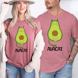 Avocado Cat Couple T-Shirt, Avacat Shirt, Cute Cat Shirt