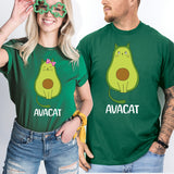 Avocado Cat Couple T-Shirt, Avacat Shirt, Cute Cat Shirt