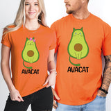 Avocado Cat Couple T-Shirt, Avacat Shirt, Cute Cat Shirt