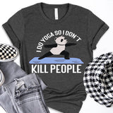 Funny Yoga T-Shirt, Meditation Shirt, Panda Yogi Tee, Pilates Shirt, Yogi Tee