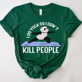 Funny Yoga T-Shirt, Meditation Shirt, Panda Yogi Tee, Pilates Shirt, Yogi Tee