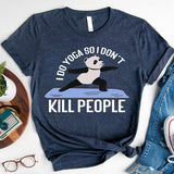 Funny Yoga T-Shirt, Meditation Shirt, Panda Yogi Tee, Pilates Shirt, Yogi Tee