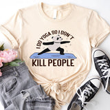 Funny Yoga T-Shirt, Meditation Shirt, Panda Yogi Tee, Pilates Shirt, Yogi Tee