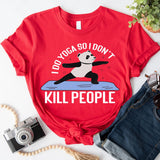 Funny Yoga T-Shirt, Meditation Shirt, Panda Yogi Tee, Pilates Shirt, Yogi Tee