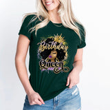Birthday Queen T-Shirt, Afro Queen Shirt, African Girl Birthday Tee, Birthday Diva Shirt - Nesta Tees