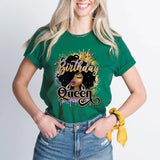 Birthday Queen T-Shirt, Afro Queen Shirt, African Girl Birthday Tee, Birthday Diva Shirt - Nesta Tees