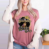 Birthday Queen T-Shirt, Afro Queen Shirt, African Girl Birthday Tee, Birthday Diva Shirt - Nesta Tees