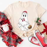 Christmas Ghost Shirt, Cute Christmas Shirt, Ghost Santa Shirt