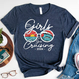 Girls Gone Cruising 2024 T-Shirt, Girls Cruising Shirt, Bachelorette Cruise Tee