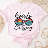Girls Gone Cruising 2024 T-Shirt, Girls Cruising Shirt, Bachelorette Cruise Tee