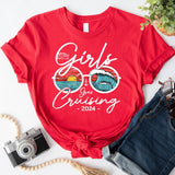 Girls Gone Cruising 2024 T-Shirt, Girls Cruising Shirt, Bachelorette Cruise Tee