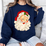Christmas Santa Head Sweatshirt, Santa Claus Shirt, Merry Xmas Tee