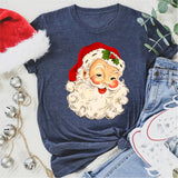 Christmas Santa Head Sweatshirt, Santa Claus Shirt, Merry Xmas Tee