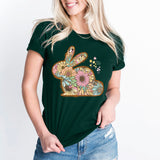 Happy Easter Floral Bunny Shirt, Happy Easter Shirt