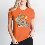 Happy Easter Floral Bunny Shirt, Happy Easter Shirt