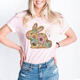 Happy Easter Floral Bunny Shirt, Happy Easter Shirt