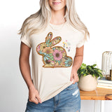 Happy Easter Floral Bunny Shirt, Happy Easter Shirt