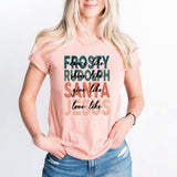 Dance Like Frosty, Shine Like Rudolf, Give Like Santa, Love Like Jesus T-shirt