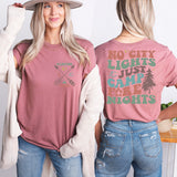 No City Lights Just Camp Fire Nights Shirt, Camp School Shirt, Camping Club Tee