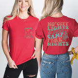 No City Lights Just Camp Fire Nights Shirt, Camp School Shirt, Camping Club Tee