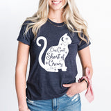 One Cat Short of Crazy Shirt, Crazy Cat Shirt, Cat Lover Tee