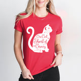 One Cat Short of Crazy Shirt, Crazy Cat Shirt, Cat Lover Tee