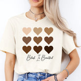 Black Is Beautiful Heart Shirt, Black History Month T-Shirt, Support Black Pride Sweater