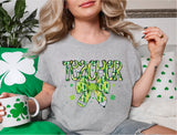 Teacher St. Patrick Coquette Shirt, Lucky Teacher Shirt, Shamrock Shirt