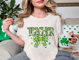 Teacher St. Patrick Coquette Shirt, Lucky Teacher Shirt, Shamrock Shirt