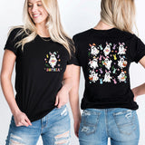 Easter Ghost Rabbit Shirt, Easter Eggs Sweatshirt