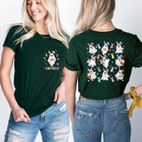 Easter Ghost Rabbit Shirt, Easter Eggs Sweatshirt