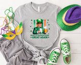 Make St Patrick's Day Great Again Shirt, Funny St Patty's Day with Trump Shirt