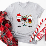Christmas Wine Lovers Shirt, Christmas Spirits Shirt, Christmas Wine Party Shirt