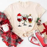 Christmas Wine Lovers Shirt, Christmas Spirits Shirt, Christmas Wine Party Shirt