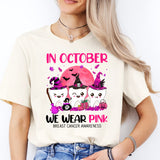 In October We Wear Pink Shirt, Teeth Pink Month T-Shirt