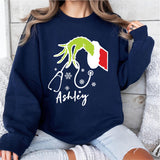 Custom Christmas Nursing Shirt, Nursing School Xmas T-Shirt