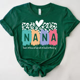 Nana Shirt With Grandkids Names, Custom Grandma Shirt, Personalized Nana T-Shirt