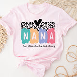 Nana Shirt With Grandkids Names, Custom Grandma Shirt, Personalized Nana T-Shirt