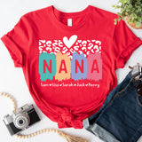 Nana Shirt With Grandkids Names, Custom Grandma Shirt, Personalized Nana T-Shirt
