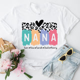 Nana Shirt With Grandkids Names, Custom Grandma Shirt, Personalized Nana T-Shirt
