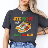 Stepping Into Juneteenth Shirt, Black History Month Sweatshirt, Black Lives Matter Tee
