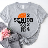 Basketball Senior 2024 Shirt, School Team Basketball Shirt, Basketball 2024 Shirt, Basketball Player Shirt