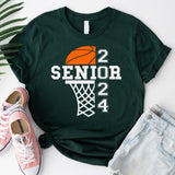 Basketball Senior 2024 Shirt, School Team Basketball Shirt, Basketball 2024 Shirt, Basketball Player Shirt