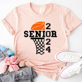 Basketball Senior 2024 Shirt, School Team Basketball Shirt, Basketball 2024 Shirt, Basketball Player Shirt
