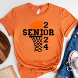 Basketball Senior 2024 Shirt, School Team Basketball Shirt, Basketball 2024 Shirt, Basketball Player Shirt