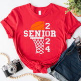 Basketball Senior 2024 Shirt, School Team Basketball Shirt, Basketball 2024 Shirt, Basketball Player Shirt