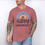 Happy Hanukkah Shirt, Love and Light Hanukkah Shirt, Menorah Shirt, Holiday Shirt