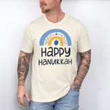 Happy Hanukkah Shirt, Love and Light Hanukkah Shirt, Menorah Shirt, Holiday Shirt