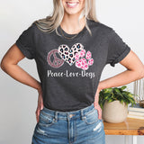Peace Love Dogs Shirt, Dog Mama Shirt, Dog Lover Shirt